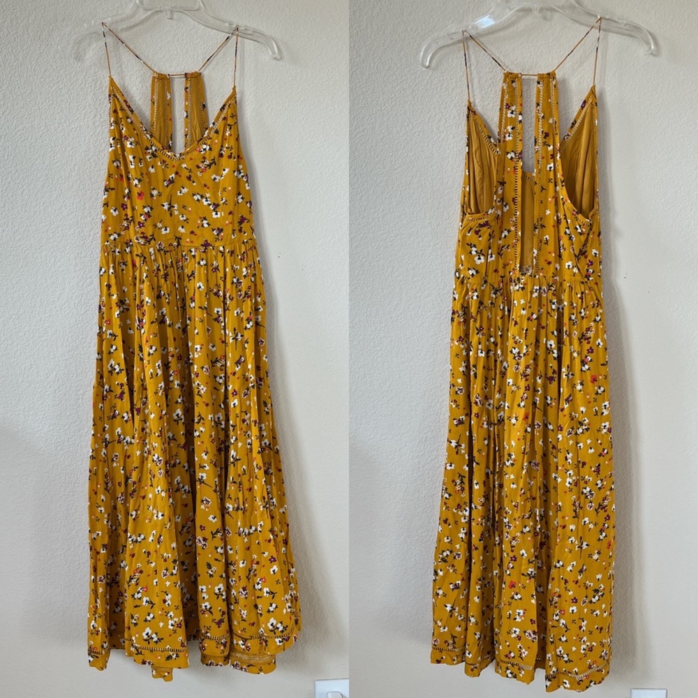 Urban Outfitters Cooperative Yellow Floral Maxi Dress
